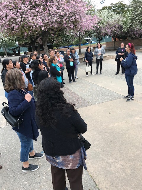 Parent tour group 